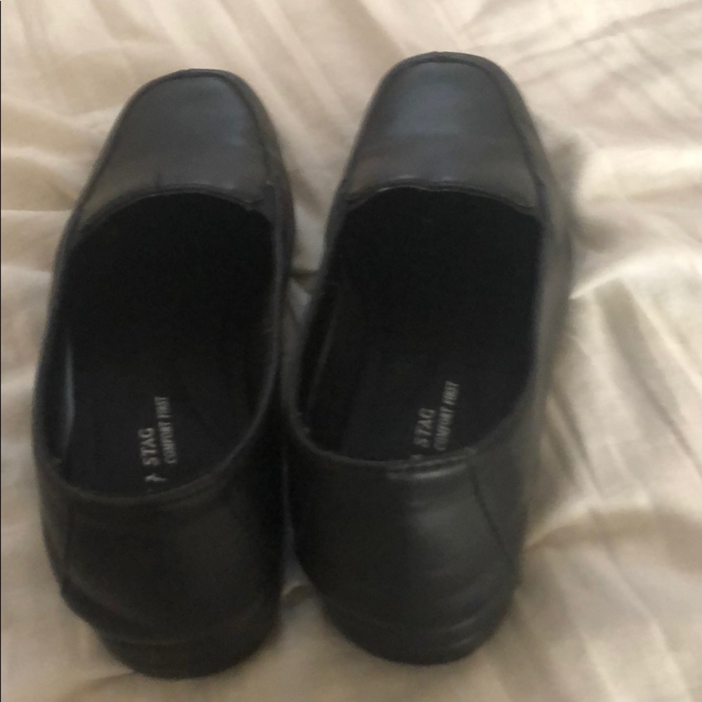 Black loafers